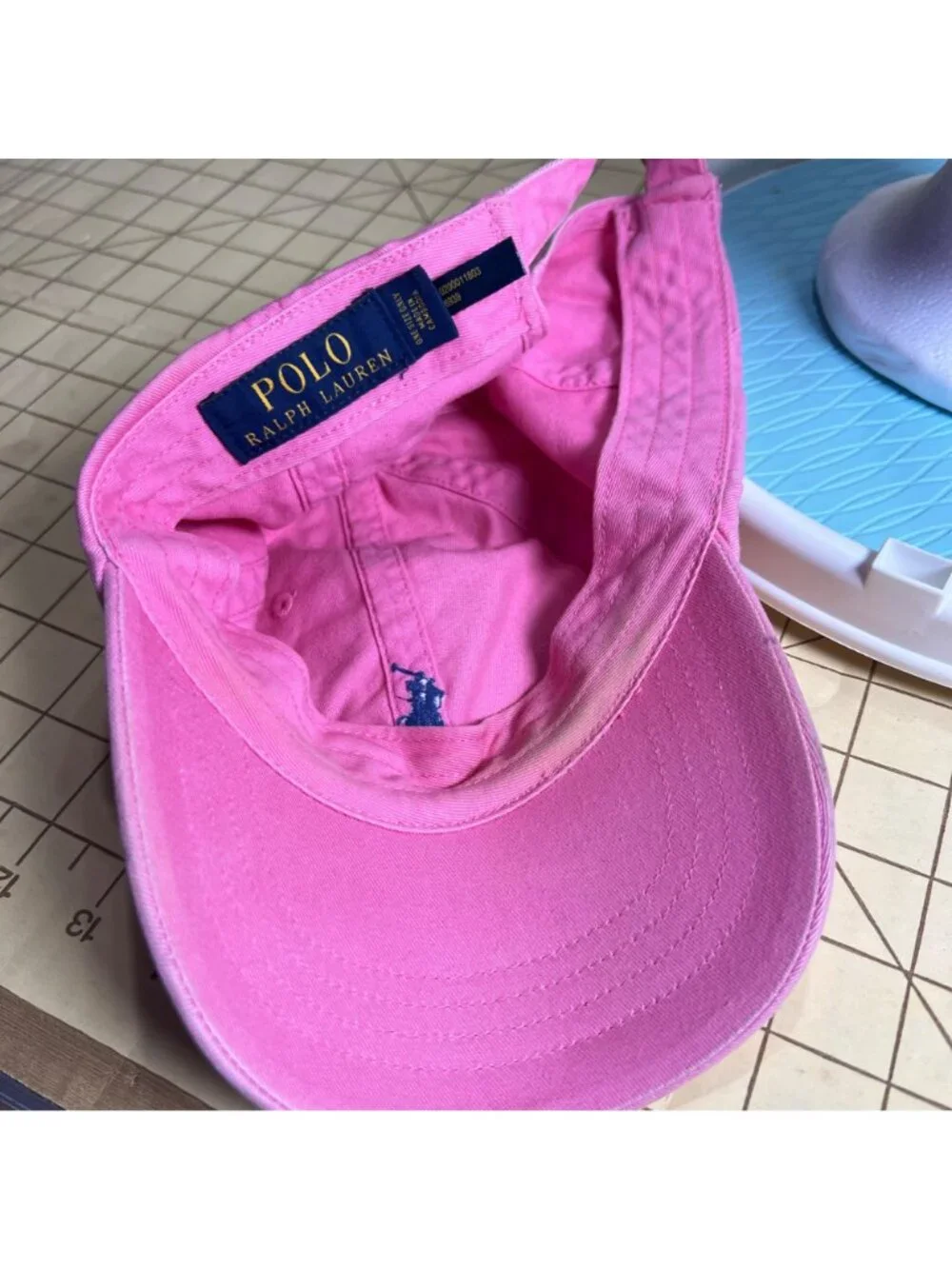Polo Ralph Lauren Pink Adjustable Baseball Cap With Embroidered Logo - Picture 5 of 5